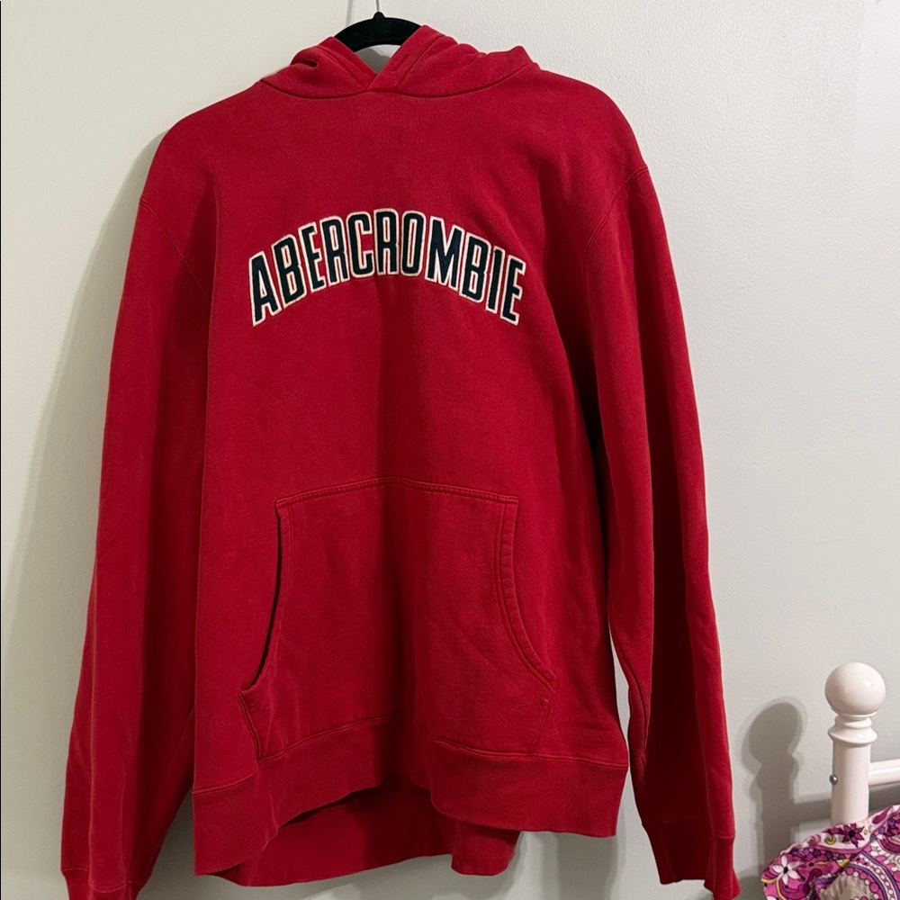 Abercrombie & Fitch Vibrant Red Sweatshirt